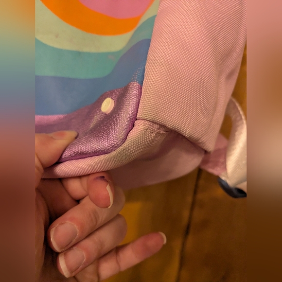 STATE Pink Backpack with Rainbow Design - Picture 6 of 7